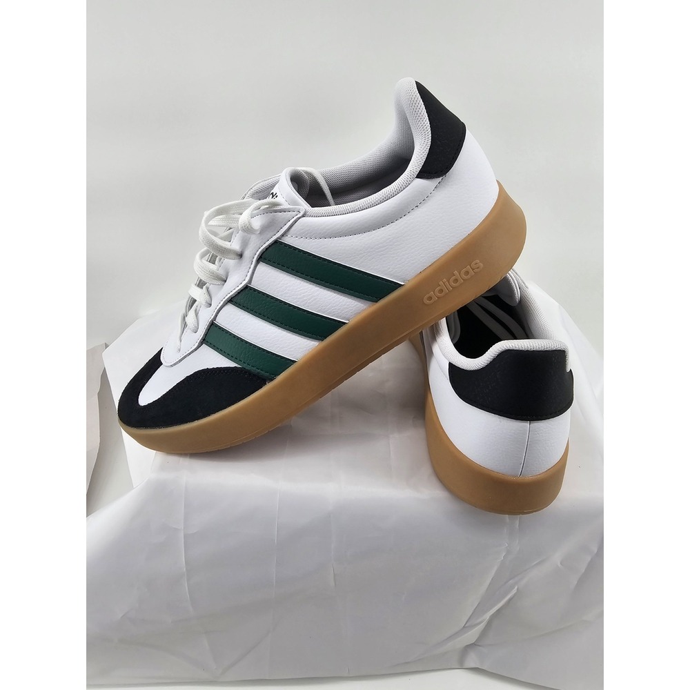 NIB Men's Adidas Barreda Sneakers JR1323 Cloud White - Olive Strata Size 12.5